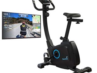 Skandika Bragi Ergómetro/Bicicleta estática - 7 kg masa de volante - Kinomap - Sistema de freno magnético - Bluetooth - Ajuste de altura