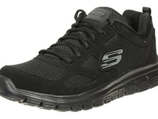 Skechers Burns 52635-bbk, Zapatillas Hombre, Negro (Black 52635/Bbk), 42 EU