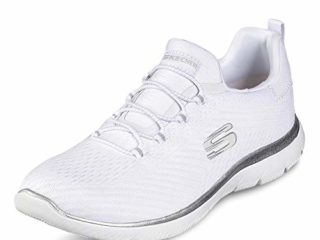 Skechers Summits Fast Attraction, Zapatillas Mujer, White, 38 EU
