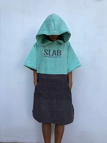Slab-Poncho Toalla Water Green Talla S/M