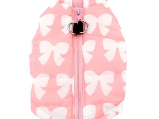 SMALLLEE_LUCKY_STORE Chaleco Acolchado arnes Suave Perro pequeño Gato Chaleco Mascota Chihuahua Pomerania Invierno Ropa Abrigos Chaquetas