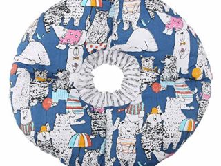 Smandy Collar de protección para Mascotas, Círculo de Borde Suave para Mascotas Collar de protección contra mordidas Collar de Seguridad Collar para Perros de Gato Cachorros de Mascotas(Azul)