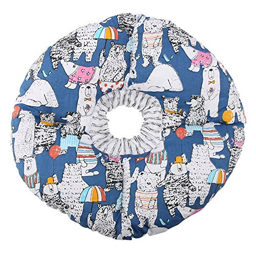 Smandy Collar de protección para Mascotas, Círculo de Borde Suave para Mascotas Collar de protección contra mordidas Collar de Seguridad Collar para Perros de Gato Cachorros de Mascotas(Azul)