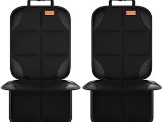 Smart eLf Protectores de Asiento para Coche Impermeable - 2 piezas Protector de Asiento de Bebe para los Asientos de Coche, Protector Seguro para Asiento Infantil - Compatible Isofix