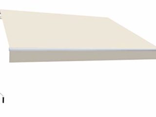 SmartSun Classic Toldo Completo 3x2m Color Crudo Lona poliéster. Estructura de Aluminio. Regulable en inclinación. Manivela incluida. Toldo terraza, Jardin, Balcon