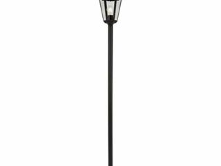 Smartwares 1000914 Farol clásico con conector E27, adecuado para bombillas de hasta 60 W, aluminio/cristal, Negro, 1.70 m