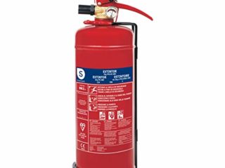Smartwares Extintor de Polvo Seco, 2 KG, Resistencia al Fuego ABC