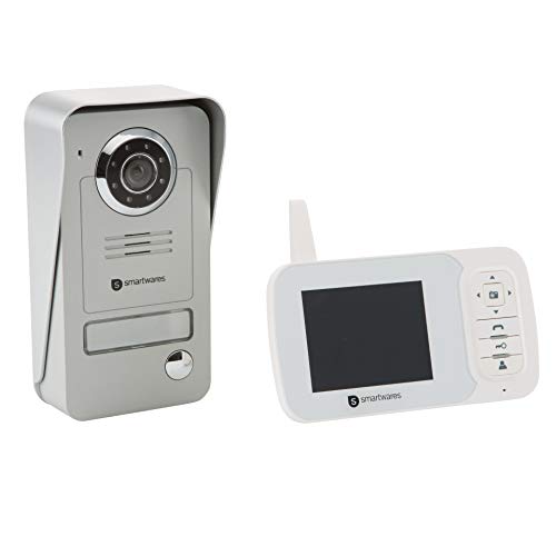 Smartwares VD38W. Video portero inalámbrico con monitor portátil de 3,5 pulgadas