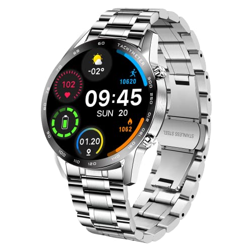 Smartwatch, Reloj Inteligente Hombre, Impermeable IP67 Reloj Deportivo con Llamada, Pulsómetro, Monitor de Sueño y 8 Modos de Ejercicio, Smartwatch Hombre para Android e iOS