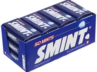 Smint Tin Menta, Caramelo Comprimido Sin Azúcar - 12 unidades de 35 gr. (Total 420 gr.)