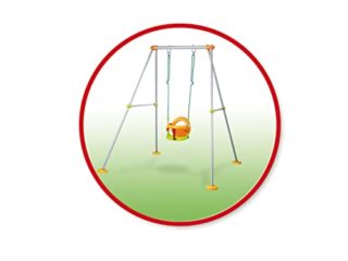 Smoby-310191 Columpio Metal 180 cm, Multicolor, (310191)