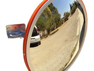 SNS SAFETY LTD Espejo Convexo de Seguridad para el Tráfico y Aparcamientos, Elimina las Esquinas Ciegas, para Carreteras, Almacenes, Garajes, Oficinas y Tiendas (Diámetro 30 cm, Soporte de Pared)