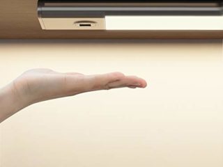 SOAIY 30cm Luz bajo mueble cocina con sensor movimiento de la mano, Iluminacion ajustable led cocina bajo mueble, luz cocina bajo armario con modos 3 Colores para Armario, Cocina