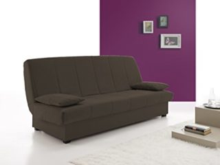 Sofa Cama Clic CLAC con ARCÓN DE ALMACENAJE Chocolate