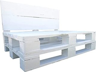 Sofa de palets Europeos - Blanco - Sillones de palets para Cojines de 1200 x 800 Estructtura de Sofa & Bancos para Jardin Patio Terraza