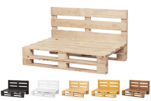 Sofa DE PALETS Lijado Y Cepillado - Interior/Exterior Nuevo Sillon PALETS/Sofa para Patio (120cm X 80cm, Acabado Crudo)