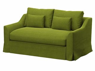Soferia Funda de Repuesto Compatible para FARLOV sofá Cama de 2 plazas, Tela Elegance Green, Verde
