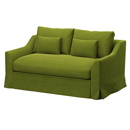 Soferia Funda de Repuesto Compatible para FARLOV sofá Cama de 2 plazas, Tela Elegance Green, Verde