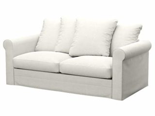 Soferia Funda de Repuesto Compatible para GRONLID sofá Cama de 2 plazas, Tela Elegance Ecru, Off-White