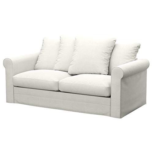 Soferia Funda de Repuesto Compatible para GRONLID sofá Cama de 2 plazas, Tela Elegance Ecru, Off-White