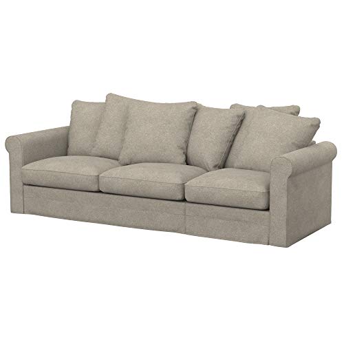 Soferia Funda de Repuesto Compatible para GRONLID sofá Cama de 3 plazas, Tela Strong Taupe, Beige