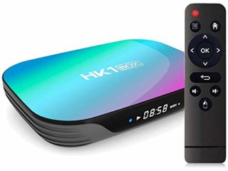 Sofobod HK1 Box TV Box Android 9.0, 4GB RAM 128GB ROM, S905X3 Quad Core 64bit Cortex-A55, GPU G31™ MP2, 2.4G/5G Dual WiFi BT4.0 H.265 Decoding LAN 1000 RJ-45, HD 8K Smart TV Box