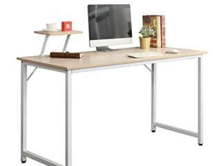 sogesfurniture Mesa de Ordenador Moderno Escritorios para Computadora Escritorio de Oficina Mesa de Trabajo Mesa de Estudio de Madera y Acero, 100x50x75cm, WK-JK100-MO-BH