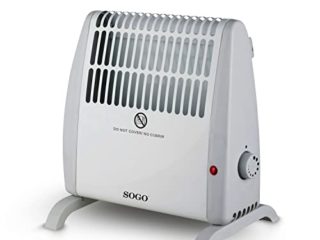 SOGO SS-18405 Estufa Convección, Blanco, 27.5 cm 18 cm 27.8 cm SIN ASAS, 530W, muy pequeño