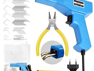 Soldador de Plastico Máquina Kit, 50W Soldador de Plastico con 200 Clips de Soldadura, Grapadora Caliente Plastico Soldadura Kit