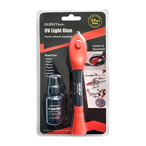 Soldador de plástico líquido adhesivo UV de 5 segundos fijo/llenado/sellado/reparación impermeable y resistente al calor (llenado 4G + 8g)