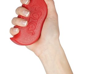 Soles - Ejercitador de Mano y Dedos - Fuerza y ​​Rehabilitación - (Duro) (Sls52R) Rojo