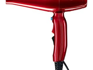 Solis Fast Dry 381 Secador Pelo Profesional - 3 Niveles de Temperatura y 2 d'Aire - Secador Pelo Ionico - 2200 W - Función de Aire Frío - Secado Rápido - Rojo