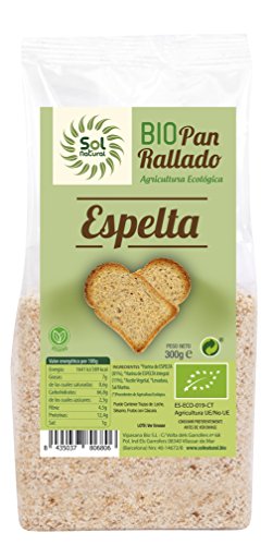 SOLNATURAL Pan RALLADO DE ESPELTA Bio 300 g, No aplicable