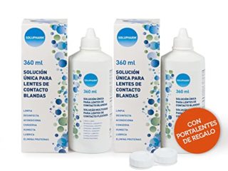 Solupharm Solución Única para Lentes de Contacto Blandas - Paquete de 2 x 360 ml - Total: 720 ml