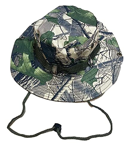 Sombrero de Pescador Camuflaje Plegable, Gorro de Sol para Aire Libre Caza Viaje Pesca, Sombrero de Militar de Algodón para Climb Camping (59, SFM-1-2)