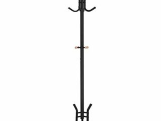 SONGMICS Perchero para Colgar Ropa, Percha Metal, Color Negro RCR17B