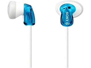 Sony Mdre9Lpl - Auriculares de Botón, Blanco y Azul, 5