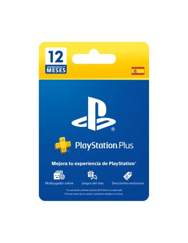 Sony, PlayStation Plus - Suscripción 12 Meses | PS5/PS4/PS3 | Código de descarga PSN - Cuenta española