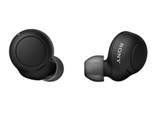 Sony WF-C500 - Auriculares "True Wireless", Hasta 20 horas de autonomía con funda de carga, Compatible con Voice Assistant, Micrófono incorporado para llamadas telefónicas, Conexión Bluetooth, Negro