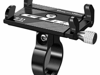 Soporte Bici Movil Anti Vibración, Soporte Movil Bicicleta Montaña, Soporte Movil Moto Aluminio, Portamoviles Bicicleta Sin Ruidos, Accesorios Patinete Electrico para iPhone, Huawei, Samsung etc.