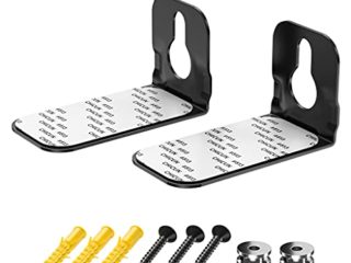 Soporte de pared universal compatible con LG/Samsung/Vizio/Bose/JBL/TCL/Polk/Insignia/Sony/Klipsch Soundbar y más (no compatible con Yamaha Soundbar), incluye kit de montaje