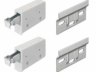 Soporte para colgar + placa para colgar en la pared de 63 mm, armario de cocina, montaje en la pared y colgar en la pared 150 kg de capacidad de carga x2