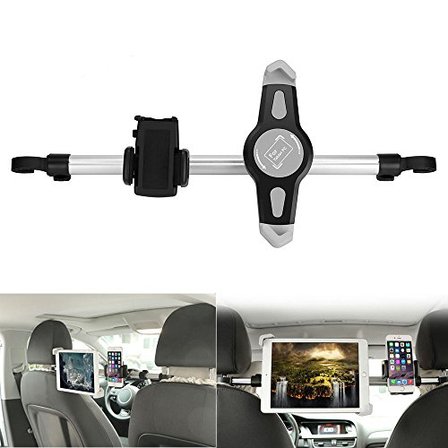 Soporte para Tablet Coche 10 Pulgadas, Konesky Soporte Tablet para Coche Reposacabezas 360 Rotación 7-10 Pulgadas Tablet para,Compatible con iPad 2/3/4 / Mini/DVD, Samsung Galaxy Tab (7-10.5)