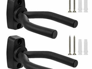 Soporte Pared Guitarra, KATUMO® Colgador de Guitarra Eléctrica,Ganchos de la Pared para Guitarra, Banjo, Bajo, Ukulele, Mandolina-Negro