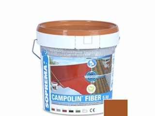 SOPREMA CAMPOLIN FIBER 5 KG TEJA Impermeabilizante de Caucho acrílico Armado con Fibras