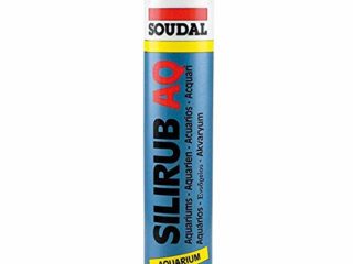 Soudal - Cartucho de Silicona para Acuario. Negro. 310 ml