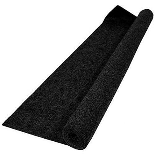 Sound-Way - Fibra de Forro Moquette Altavoces Coche Negra 70 x 140 cm