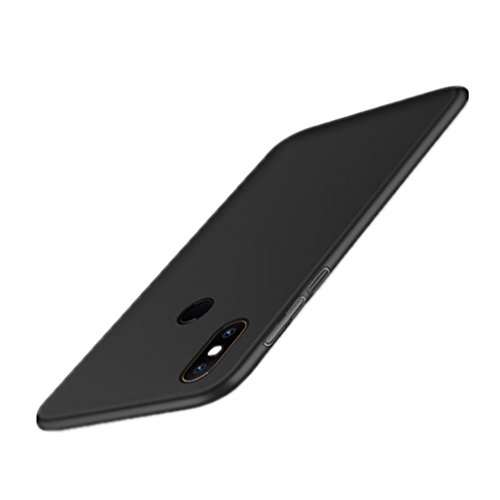 SPAK Xiaomi Mi Mix 2S Funda,Nueva PC Back Cover de la Cubierta Trasera Caso de Protección para Xiaomi Mi Mix 2S (QB-Negro)