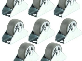 Spares2go Universal Divan Cama Cajones de la Cabina (Placa Fija) Castor Ruedas (32 mm, Paquete de 8)
