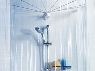 Spirella colección Ombrella, Cabina baño (Cortina y Estructura), 100% PVC, Transparente, 200 x 170